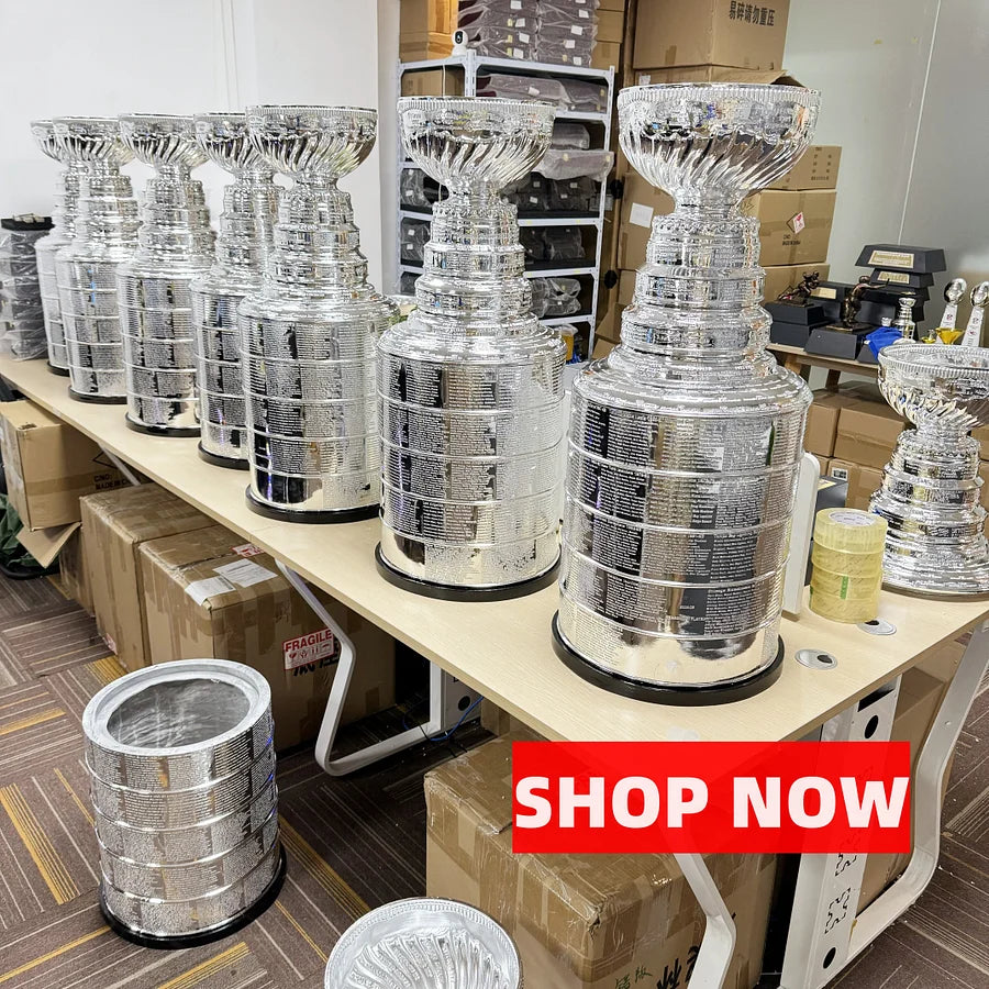 [Metal Version 90cm Height] NHL Stanley Cup Trophy Full Size With All Champions Engraved